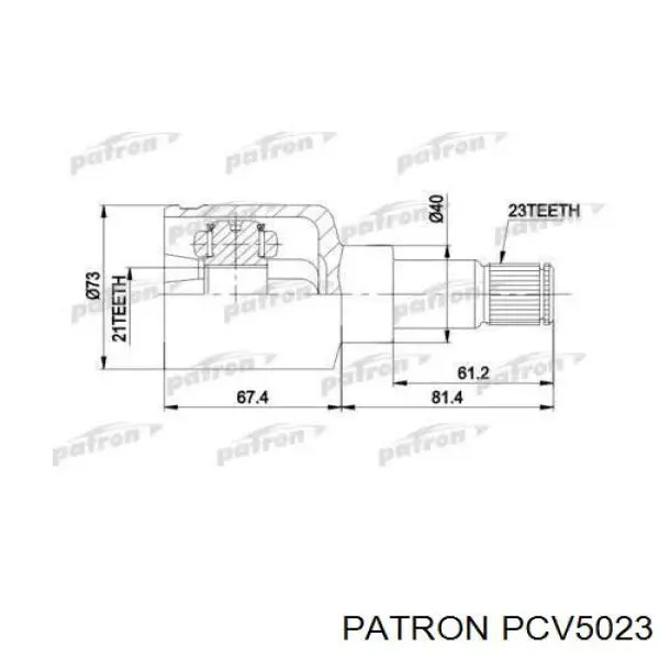 Купить 1349161 Ford Шрус внутренний левый