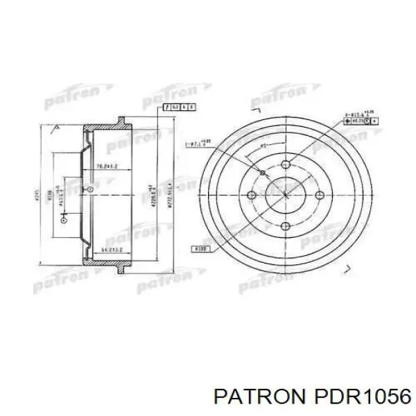 Тормозной барабан BF267 Delphi