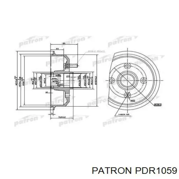 Тормозной барабан PDR1059 Patron