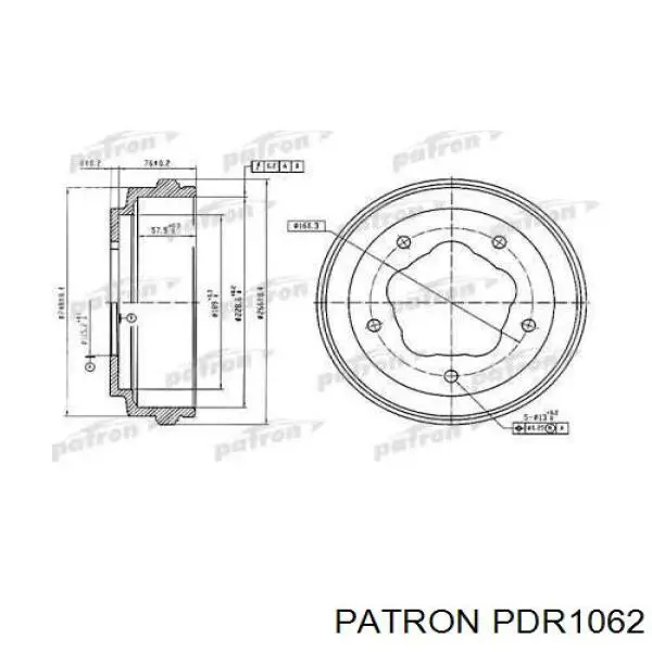 Тормозной барабан 3393 Hamm