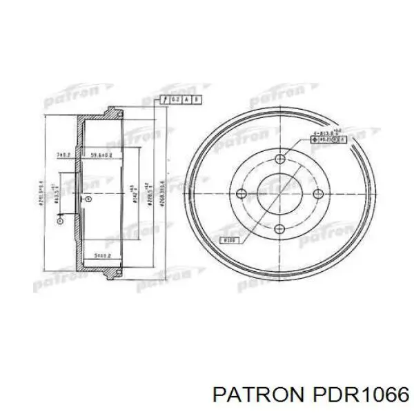 Фара противотуманная левая PDR1066 Patron