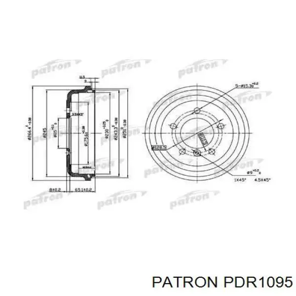 Тормозной барабан PDR1095 Patron