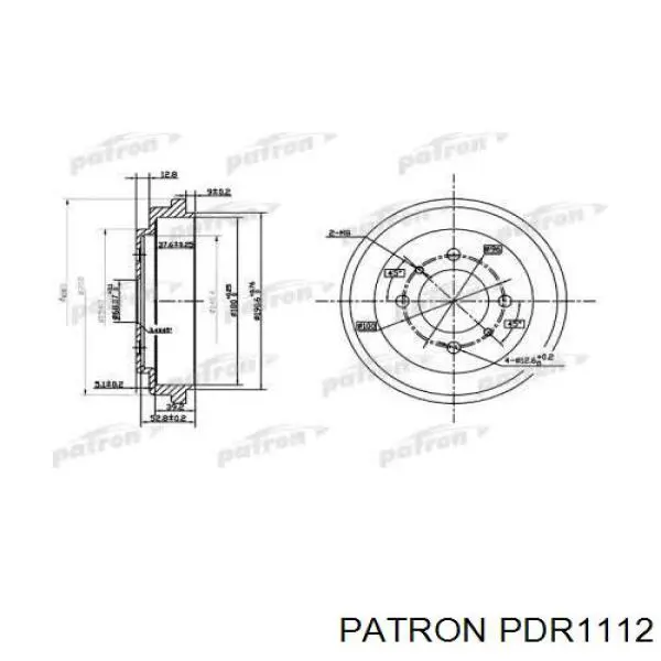 Тормозной барабан PDR1112 Patron