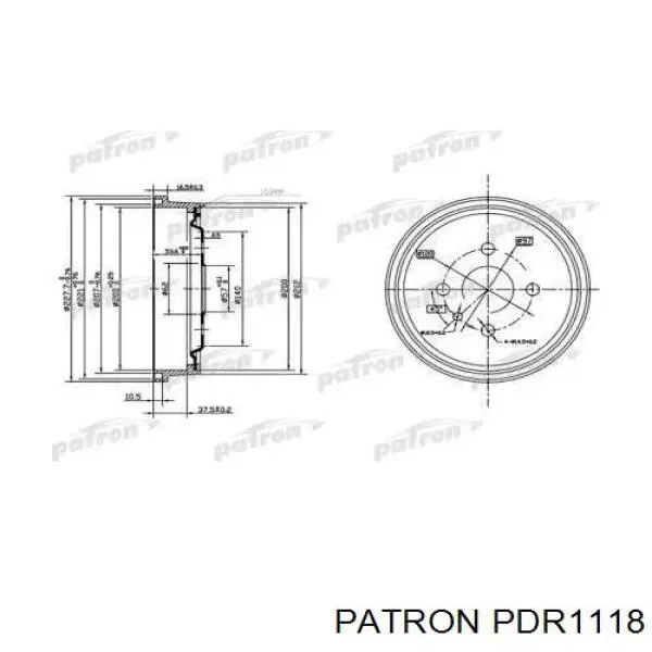 Тормозной барабан 90086194 General Motors