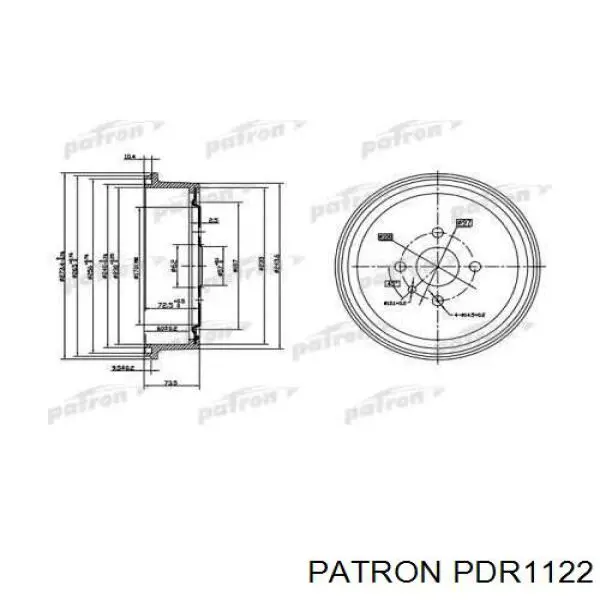 Тормозной барабан TA0415 Japan Parts