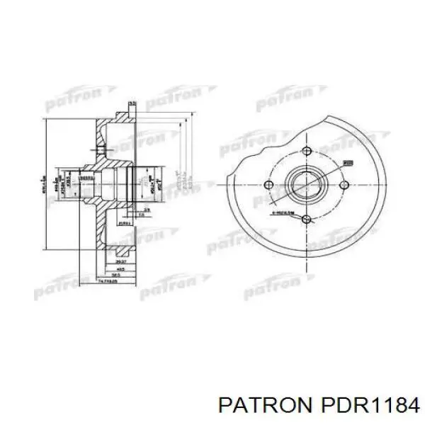 Барабан тормозной задний VAG 823501615B цена, от 27.71 USD