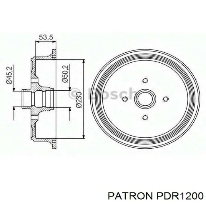 Тормозной барабан 192182 Maxgear
