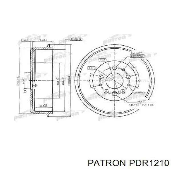 Купить 191341 Maxgear Тормозной барабан