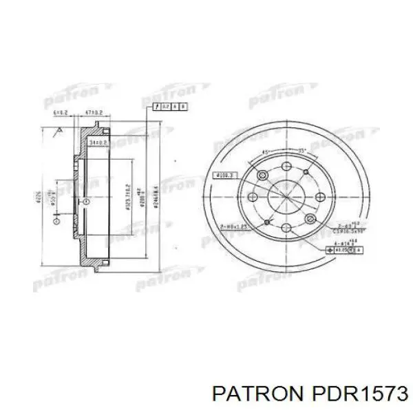 Тормозной барабан B45526251B Ford