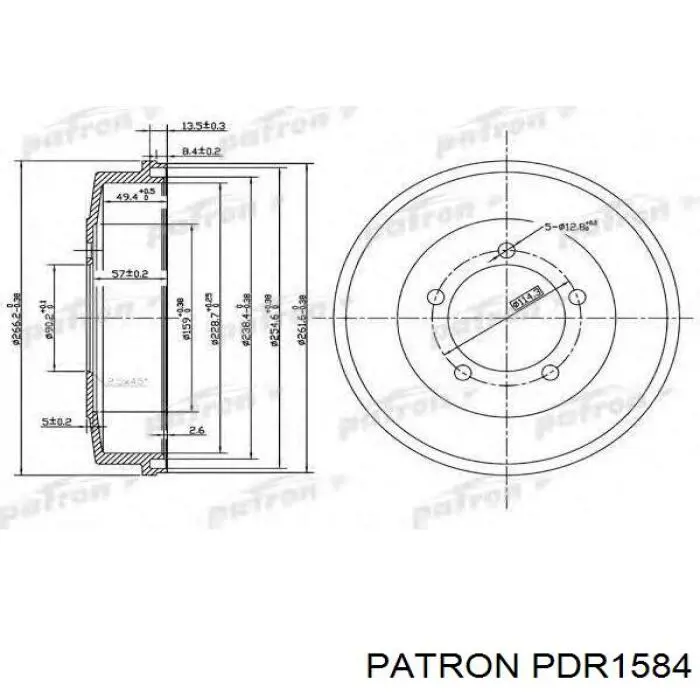 Тормозной барабан 8S431113AC Ford