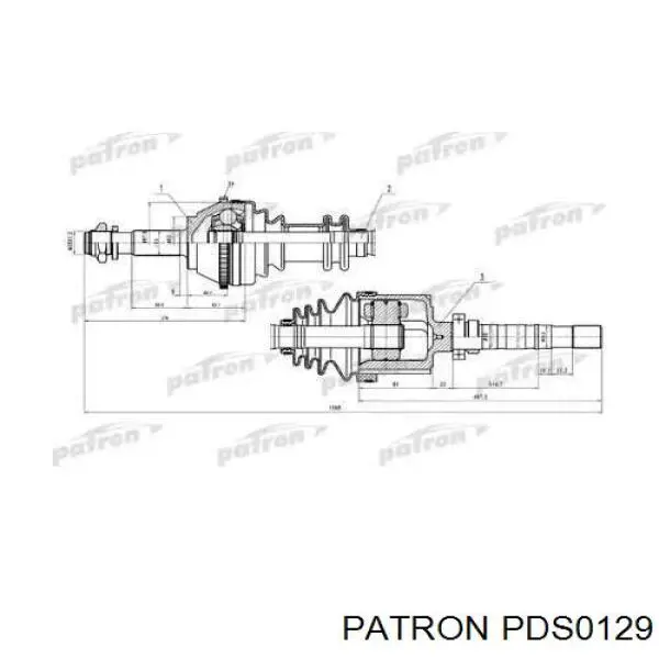 ШРУС наружный передний PDS0129 Patron