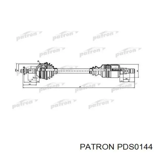 Левая полуось PDS0144 Patron