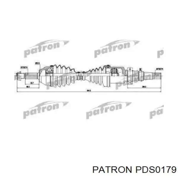 Полуось (привод) передняя правая DRS637300 Open Parts