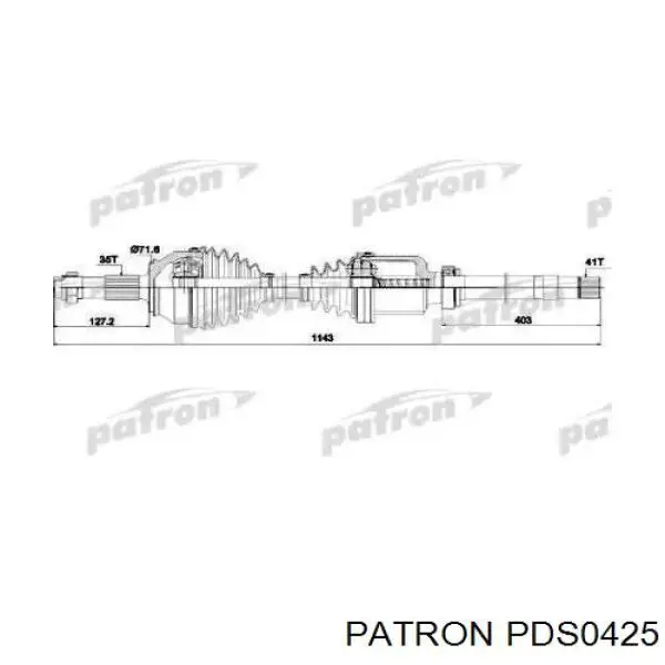 Привод передний правый Hart 456749 цена, от 134.44 USD