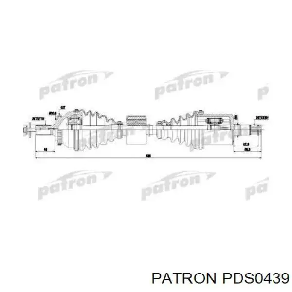 9470930 Volvo Полуось передняя левая