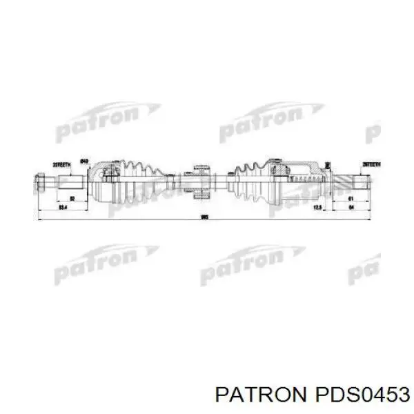 Правая полуось 8201130510 Renault (RVI)