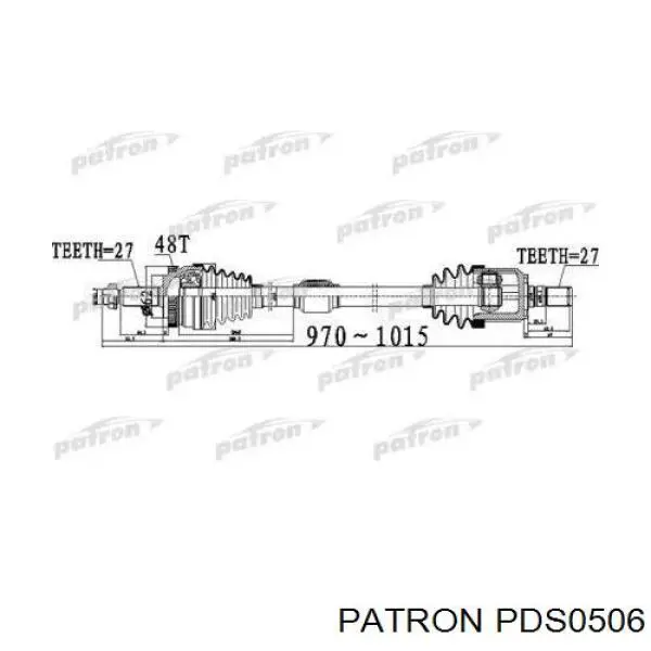  Правая полуось Hyundai Sonata 6