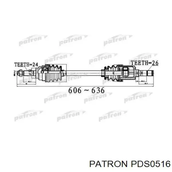 KK38825600 Hyundai/Kia Полуось передняя левая