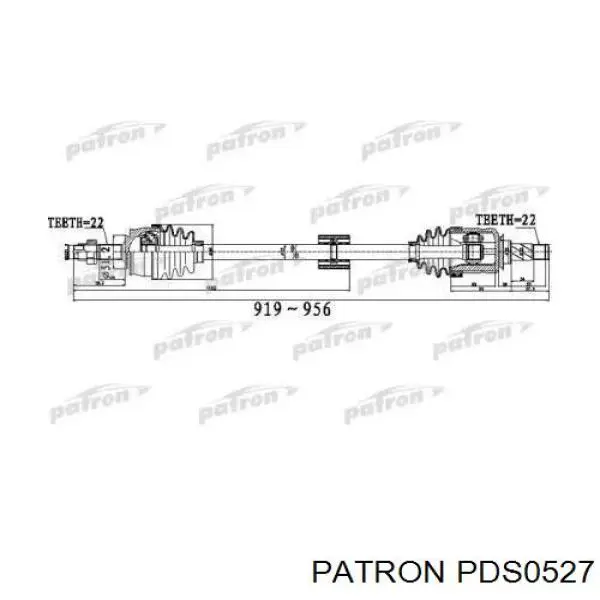 Привод передний правый GSP 217044 цена, от 72.70 USD