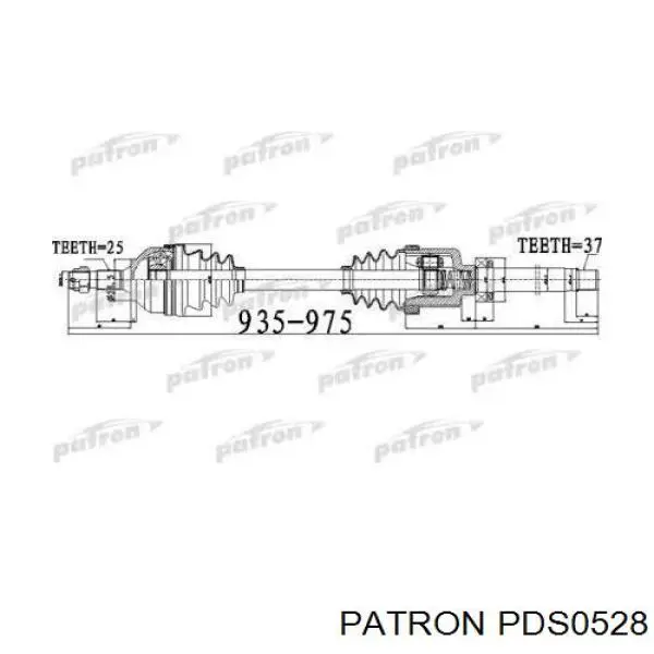 Правая полуось 300660 Trakmotive/Surtrack