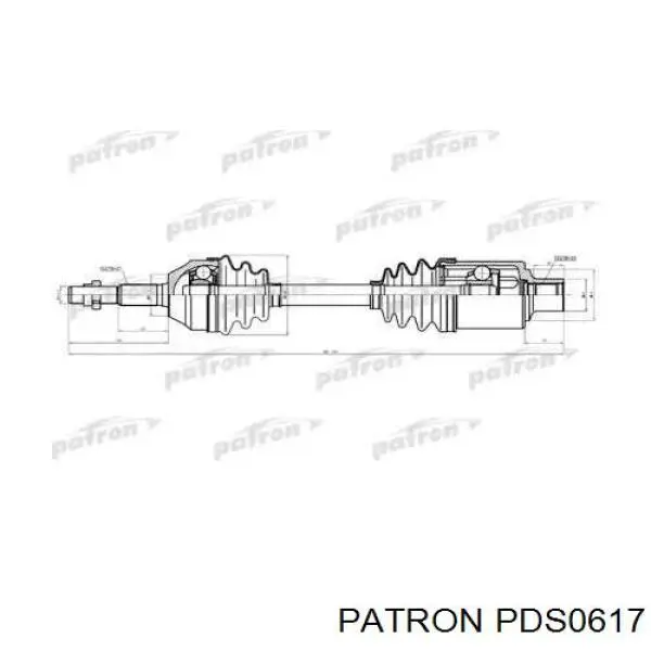 Правая полуось K52111780AB Fiat/Alfa/Lancia