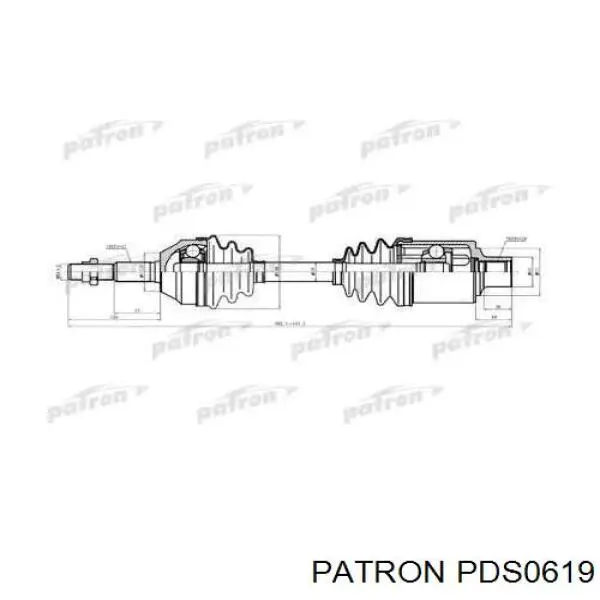 Правая полуось PDS0619 Patron