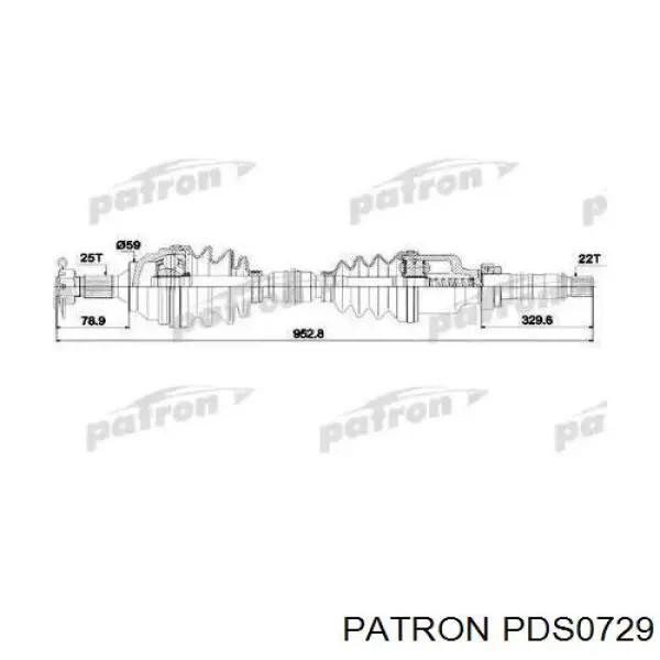 Привод передний правый Cifam 655729 цена, от 89.39 USD