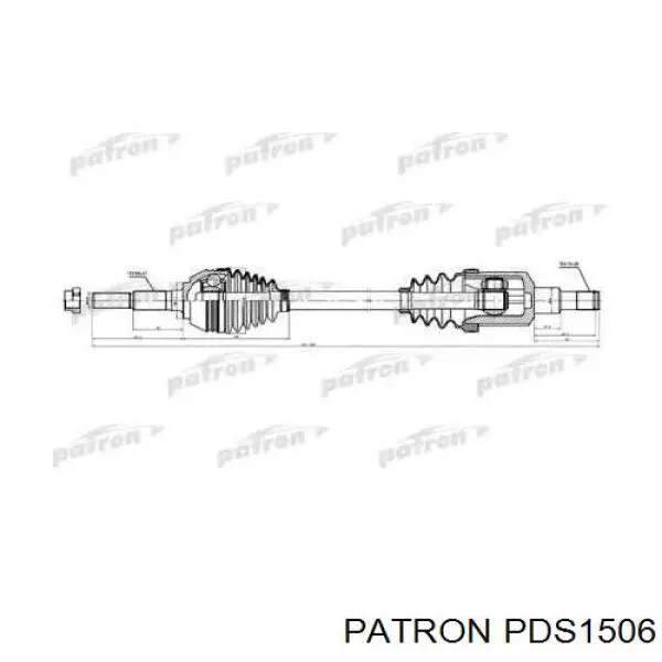 Полуось (привод) передняя левая IK26055052 Market (OEM)