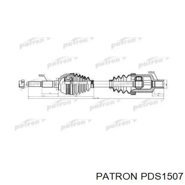 Полуось (привод) передняя правая 93720063 Opel