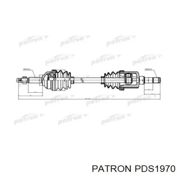 Правая полуось 5110485AB Chrysler