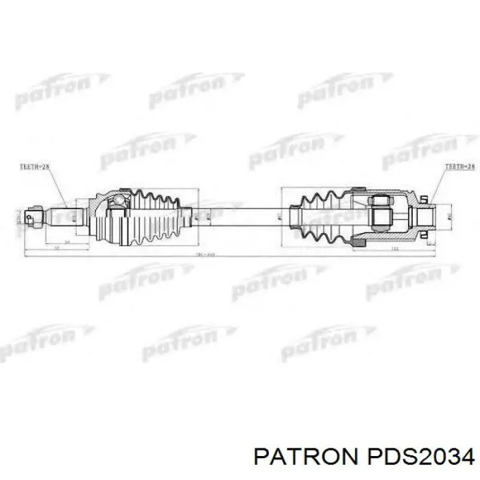 Купить 5105649AF Chrysler Вал приводной правый