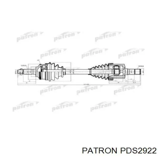 Полуось (привод) передняя левая NCV11580 GSP