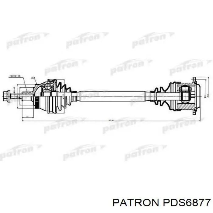Привод передний правый VAG 3C0407452KX цена, от 207.67 USD