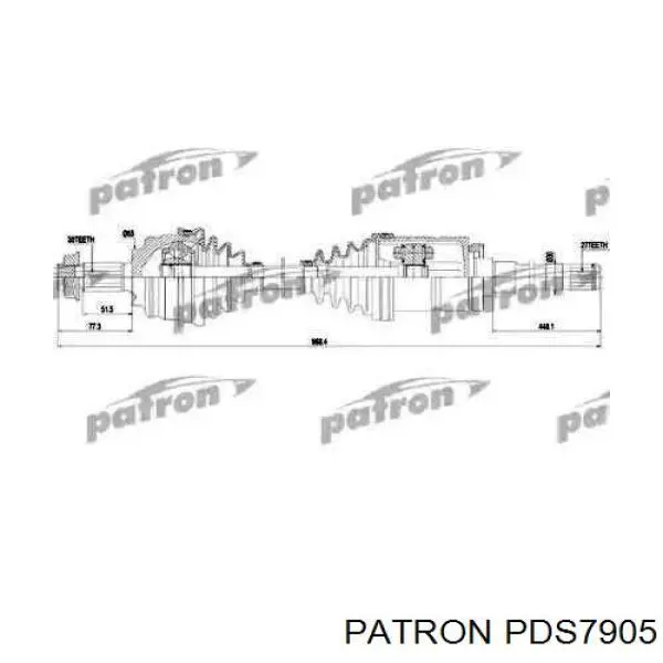 Правая полуось PDS7905 Patron