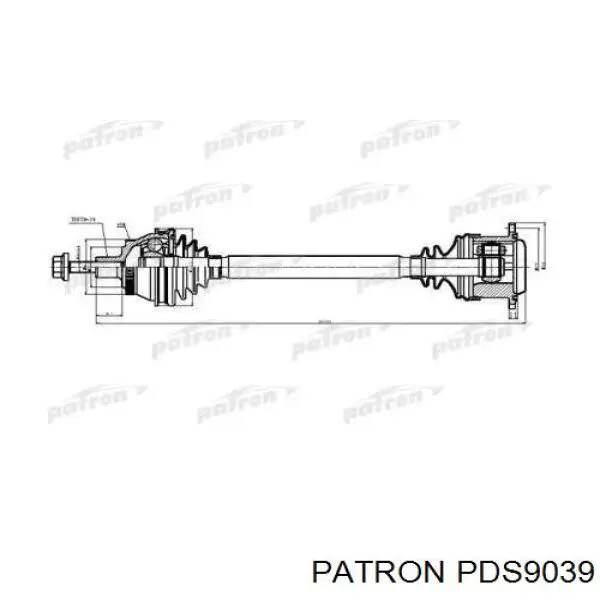 Правая полуось PDS9039 Patron