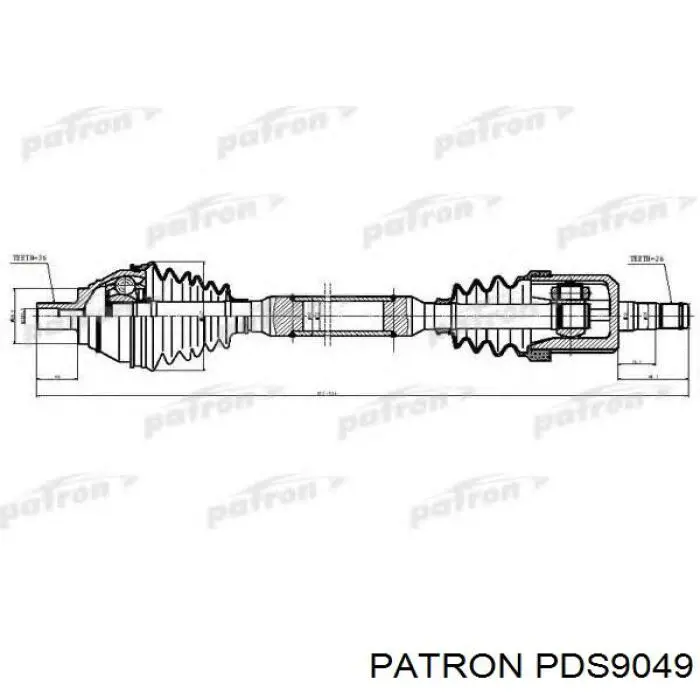 Правая полуось K04668918AA Fiat/Alfa/Lancia