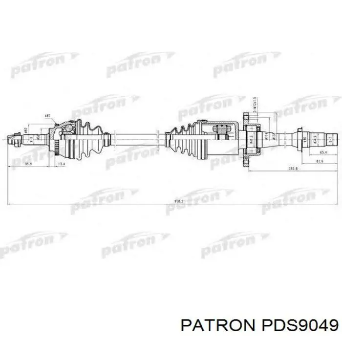 Привод передний правый Chrysler 4668920AA цена, от 56.24 USD