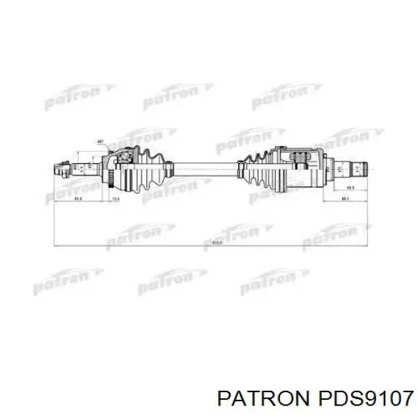 Левая полуось PDS9107 Patron