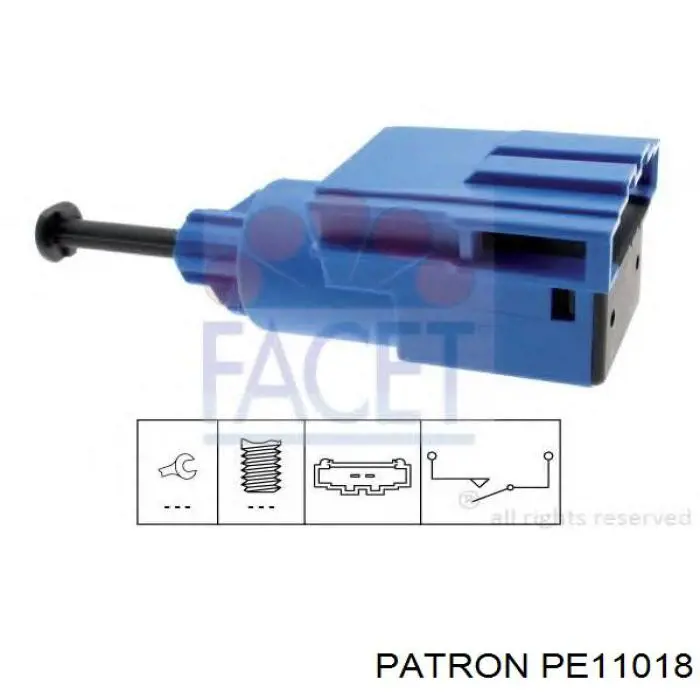 Датчик включения сцепления PE11018 Patron