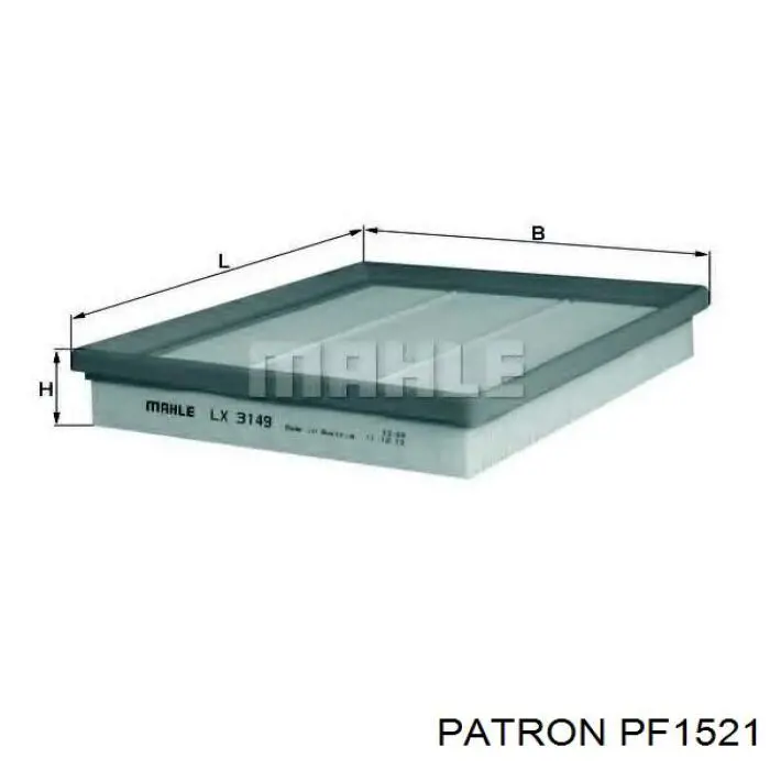 Купить PF1521 Patron Автомобильный фильтр воздуха