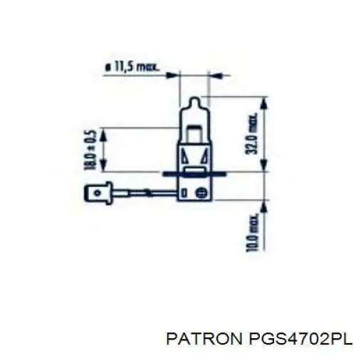 Амортизатор капота газовый Patron PGS4702PL цена, от 5.07 USD