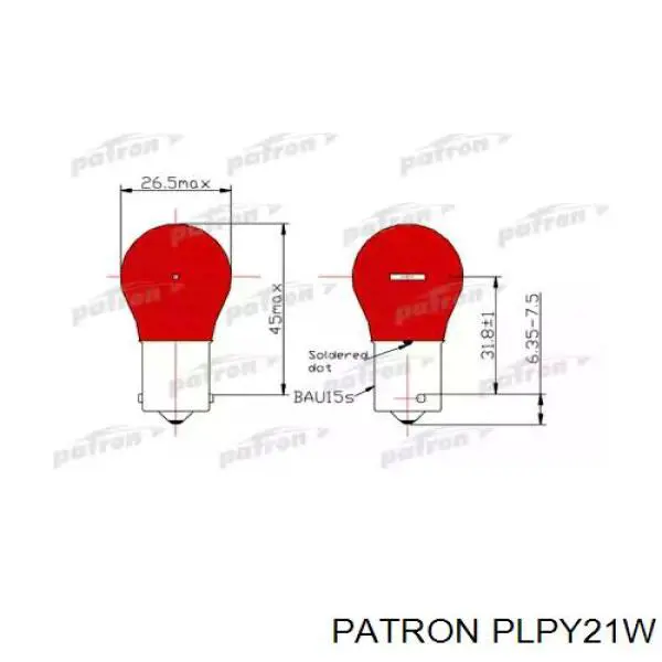 Лампочка 1864221007 Hyundai/Kia