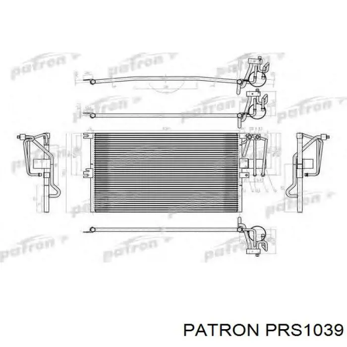 Радиатор кондиционера 1850027 Opel