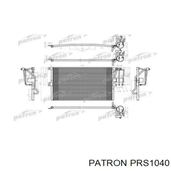 Радиатор кондиционера 1850041 China