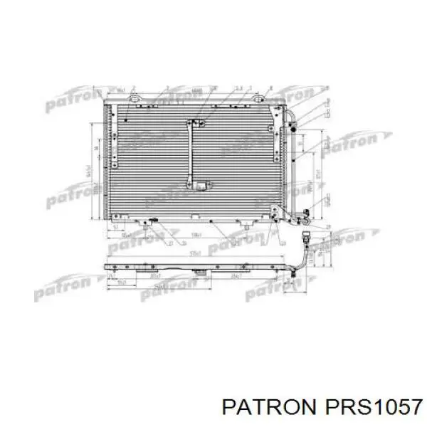 Радиатор кондиционера A2028301270 Mercedes