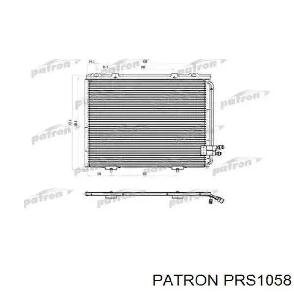 PRS1058 Patron радиатор кондиционера