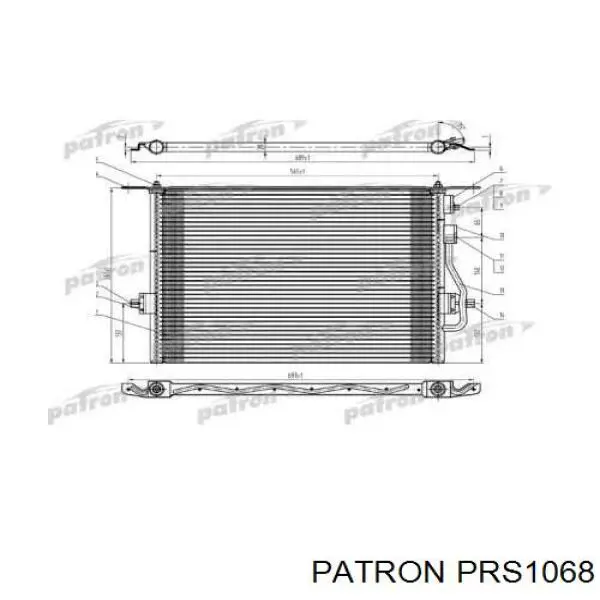 Радиатор кондиционера 1091719 Ford