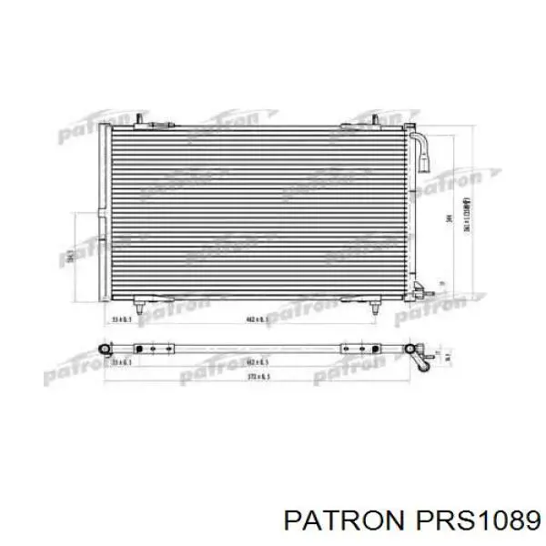 Радиатор кондиционера PRS1089 Patron