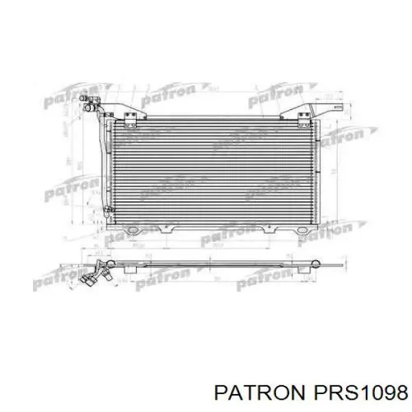 PRS1098 Patron радиатор кондиционера