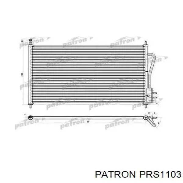 Радиатор кондиционера 1609635280 Peugeot/Citroen